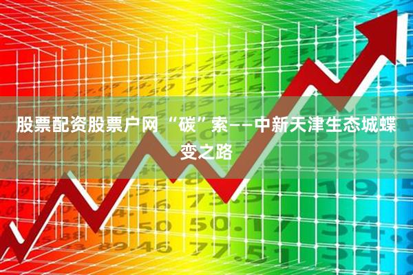 股票配资股票户网 “碳”索——中新天津生态城蝶变之路