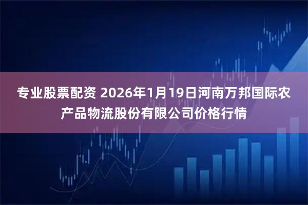 专业股票配资 2026年1月19日河南万邦国际农产品物流股份有限公司价格行情
